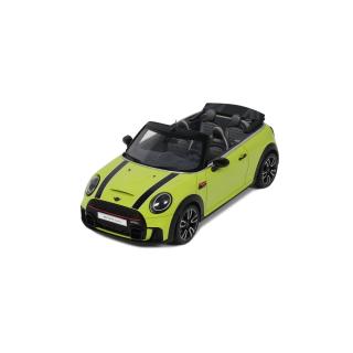 MINI JCW CABRIO ZESTY YELLOW C5H 2021 OttO mobile 1:18 Resinemodell (Türen, Motorhaube... nicht zu öffnen!)
